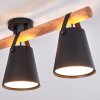 Andian 3-light ceiling light for dining room, elongated rail with cone shades