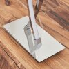 Twisted LED Floor Lamp Velix, chrome-silver frame, 3000 Kelvin warm white