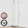 Velix modern LED floor lamp for living room with twisted light bars, 143 cm