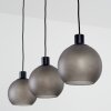 Nolen 3-light pendant light with round shade trio, E27, length 105.5 cm