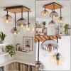 Koyoto globe ceiling light, 4-light boho retro design for dining and living room