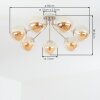 Gastor 7-light globe ceiling light, round ceiling light, Ø 82 cm, E14