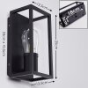 KARLSBORG Wall Light black, 1-light source