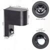 Outdoor wall light Kingstown, modern semi-circle head with motion sensor, IP44