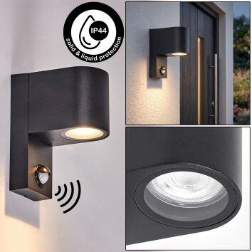 Kingstown motion sensor wall light, outdoor wall light for front door and garden