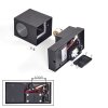 Modern outdoor wall light Kingstown, set of 2 with angular housing and motion sensor