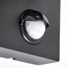 Modern outdoor wall light Kingstown, set of 2 with angular housing and motion sensor
