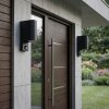 Kingstown outdoor wall light with motion sensor, GU10 front door light set of 2