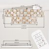 Seloria LED ceiling light with remote control, round ceiling lamp ø 61 cm