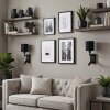 Turil LED wall light set of 2, bed reading light with rotatable lamp head