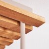 Koyoto 4-light ceiling light with globe shades, slatted canopy and E14 sockets