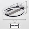 Kordex LED ceiling light, modern flush mount light with oval ring design