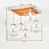 Koyoto 5-light globe shade ceiling light with E14 fittings and layered canopy