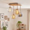 Koyoto 4-light ceiling light with globe shades for dining room and living room
