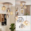 Gastor round globe ceiling light with 4 spherical shades, Ø 38 cm, E14