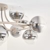 Chehalis semi-flush globe ceiling light, 12-light round fixture Ø 76 cm