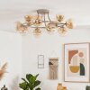 Chehalis 12-light globe ceiling light, round retro design, Ø 76 cm, G9 fitting