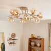 Chehalis 12-light globe ceiling light, round retro design, Ø 76 cm, G9 fitting