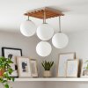 Gastor globe ceiling light, 4-light E14 ceiling lamp in Scandinavian style