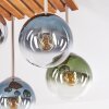 Gastor 4-light globe ceiling light with E14 sockets, retro-modern boho style