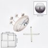 Koyoto globe ceiling light, 4-light round ceiling fixture Ø 38 cm, E14, vintage