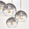 Koyoto globe ceiling light, 4-light round ceiling fixture Ø 38 cm, E14, vintage