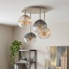 Koyoto 4-light retro ceiling light with globe shades, Ø 38 cm, E14
