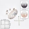 Koyoto 4-light retro ceiling light with globe shades, Ø 38 cm, E14