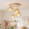 Koyoto 4-light globe ceiling light, round 38 cm, for living room and dining room