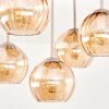 Koyoto 5-light ceiling light, Boho ceiling lamp with staggered hanging globes
