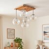 Koyoto 5-light dining room ceiling light with globe shades, retro vintage style