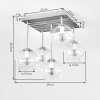 Koyoto 5-light ceiling light, globe ceiling lamp for dining room and living room