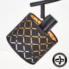 Tallaboa 4-light ceiling light, adjustable spot heads with lattice shades