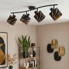 Alsen ceiling spotlight, 4-light ceiling light with rotating shades, 81 cm length