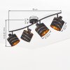 Alsen 4-light ceiling spotlight with adjustable spots for living room dining