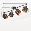 Opatija ceiling spotlight with 4 separately rotating spot heads, cross-line shades