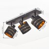 Alsen 3-light adjustable ceiling spotlight with rotating E14 spot heads