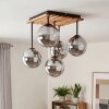 Gastor dining room ceiling light, globe ceiling light with 5 E14 sockets, vintage