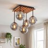 Gastor dining room ceiling light, globe ceiling light with 5 E14 sockets, vintage