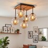 Gastor 5-light globe ceiling light for dining room with tiered hanging shades, E14