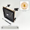 Gastor 5-light globe ceiling light for dining room with tiered hanging shades, E14