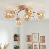 Chehalis 6-light globe ceiling light, retro ceiling lamp, Ø 58 cm, G9