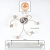 Chehalis 6-light globe ceiling light, retro ceiling lamp, Ø 58 cm, G9
