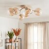Chehalis 6-light globe ceiling light Ø64 cm, modern retro design for living room