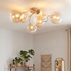 Chehalis 6-light globe ceiling light Ø64 cm, modern retro design for living room