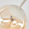 Chehalis 6-light ceiling light with globe shades, Ø 58 cm, modern retro style