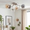 Chehalis globe ceiling light, 6-light round ceiling lamp in retro style, Ø 58 cm