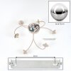 Chehalis globe ceiling light, 6-light round design, ø 64 cm, G9