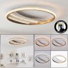 Calista LED ceiling light, round ring ceiling light Ø 41 cm, modern flat design