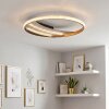 Calista LED ceiling light, round ring ceiling light Ø 41 cm, modern flat design
